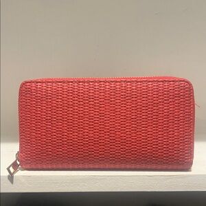 NWOT Red Woven Women's Wallet